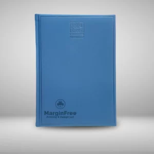 B5 Diary Cream Daily PU Soft Touch Blue With Edge De-Embossing