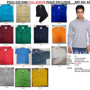 Polo Exclusive 220 GSM Long Sleeves